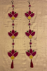 WHE Red floral wall hangings combo