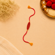 Whe Set of 2 Orange Handmade Crochet Rakhi Combo