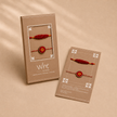 Whe Set of 2 Orange Handmade Crochet Rakhi Combo