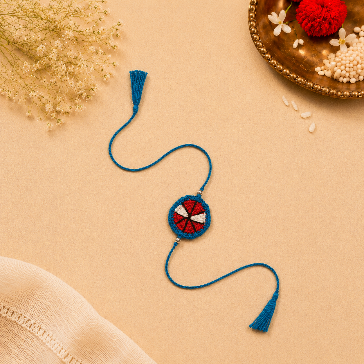 Whe Handmade Crochet Spider-Man Rakhi