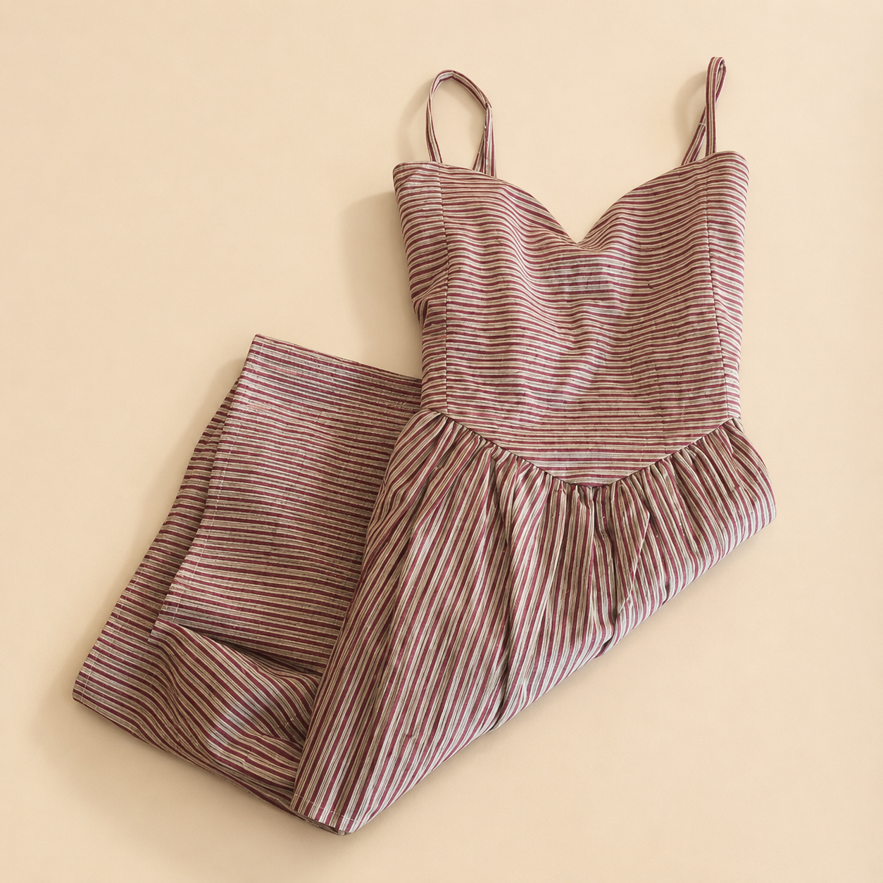 Multicolor Striped Cotton Dress
