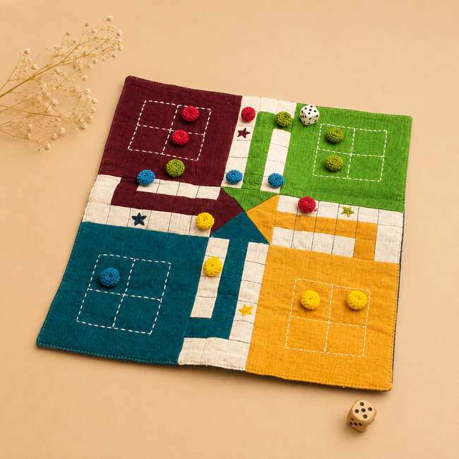 Little Adventurer Hamper- Handcrafted Ludo Set With Fun City Cards