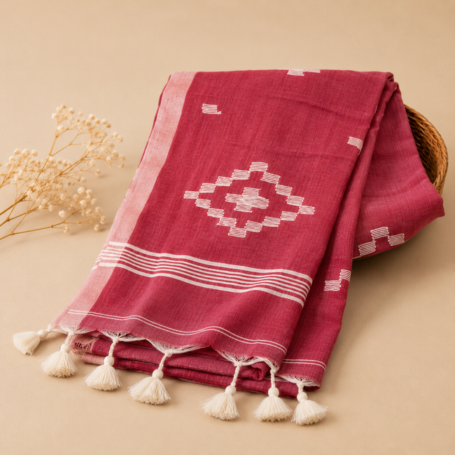 Maku Butty Handloom Lightweight Handwoven Mul Cotton Saree