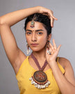 WHE Hand Embroidered Multicolor Maang Tika