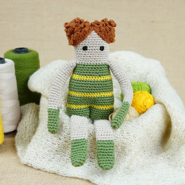 Hand Crochet Multicolor Joodykins The Breezy Bunch Cotton Stuffed Toy