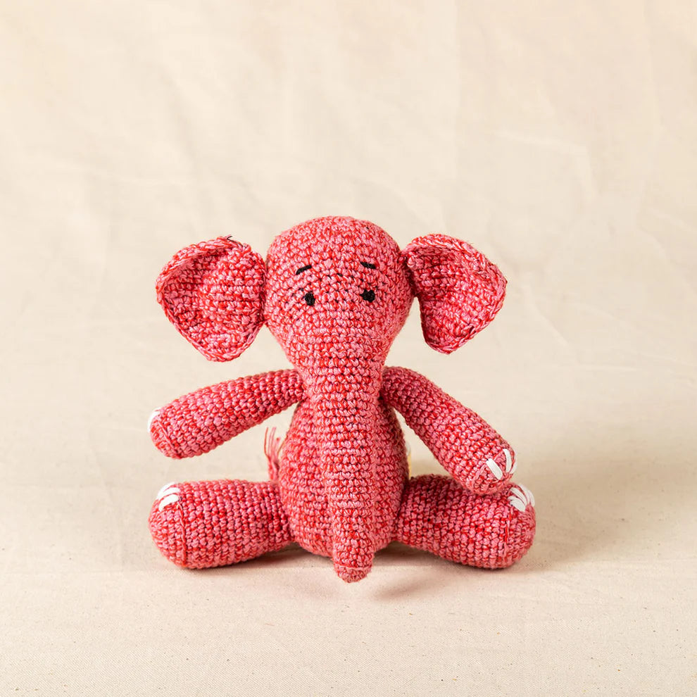 Hand Crochet Pink Elephant Toy