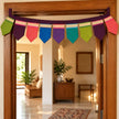 IndiDhaage Festive Home Gift | Handcrafted Multicolour Fabric Toran