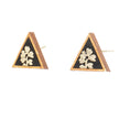 WHE Black and Golden Upcycled Fabric and Repurposed Wood Stud