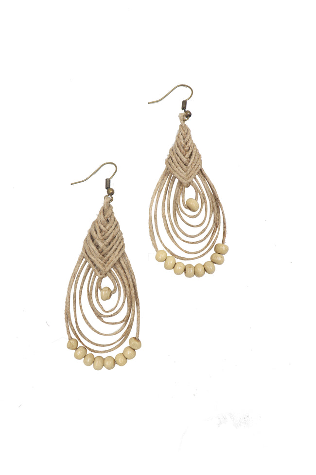 WHE Handmade Jute Earring