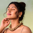 WHE Crocheted Jute and Wooden Bead Multi Strand Adjustable Necklace