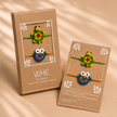 Whe Set of 2 Handmade Crochet Turtle & Owl Rakhi Combo