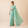Small Checks Multicolor Mul Cotton Saree