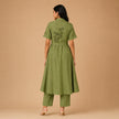 Handblock Printed Cotton Shrug Suit Set with Inner