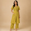 Handblock Printed Cotton Shrug Suit Set with Inner