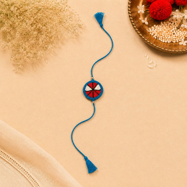 Whe Handmade Crochet Spider-Man Rakhi Gift Set